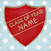 Top of the Class Graduation Card - Red Badge