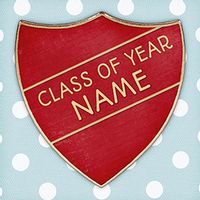 Tap to view Top of the Class Graduation Card - Red Badge