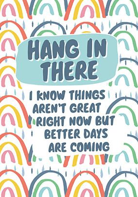 Hang in there personalised Card