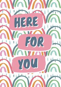 Here for you personalised Card
