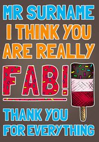Tap to view Look Who's Drawing - Thank You Teacher Card You are really Fab!