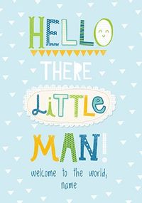 Tap to view Hello There Little Man Personalised Card