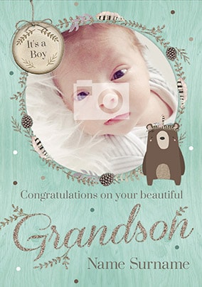 grandparents announcing birth of grandchild