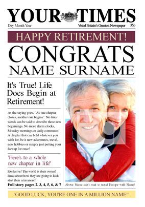 Your Times - Retirement Congrats