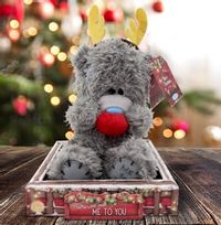 Tatty Teddy Reindeer Christmas Bear