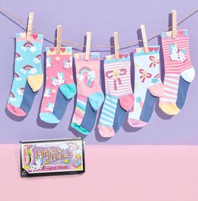 Kids Fairytale Friends Oddsocks Pack Size 9-12