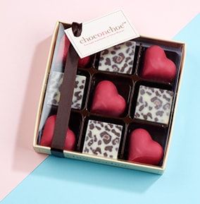 Hearts and Leopard Chocolates