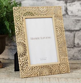 Gold Metal Photo Frame - 4 x 6 in