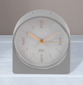 Arched Alarm Clock - Grey