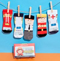 Toddlers Fireman Freddie & Friends Sock Pack 2-4 Years