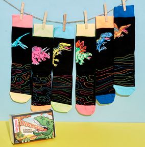 Men's Dinosocks Oddscocks Pack Size 6-11