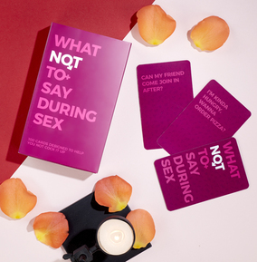 What Not To Say During Sex Card Game