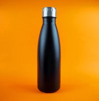 Black Matt 500ml Stainless Steel Insulated Water Bottle