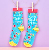 Tap to view Ladies World's Best Mum Socks Size 4-8