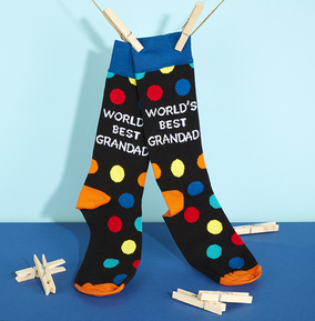 Men's World's Best Grandad Socks Size 6-11