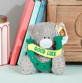 Tatty Teddy Good Luck Horseshoe Bear