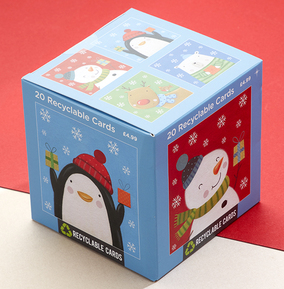 Cute Characters Christmas Card Box Set