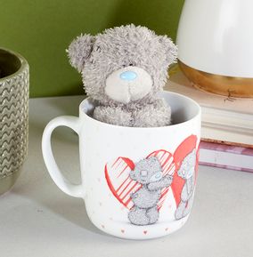 Tatty Teddy Double Heart Mug & Bear