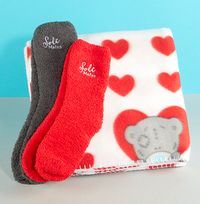 Tatty Teddy  Blanket &  Double Socks Snuggle