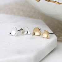 Gold & Silver Plated Heart Earring Set
