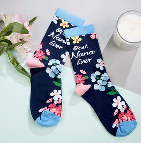 Ladies Best Nana Ever Socks Size 4-8