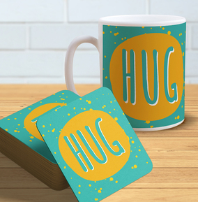 Hug - Mug & Coaster Set