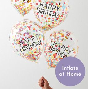 Confetti Balloon Pack - Happy Birthday