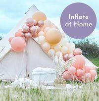 Tap to view Balloon Arch - Large - Rose Gold Chrome & Nude