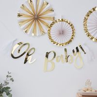 Tap to view Oh Baby! - Gold Garland