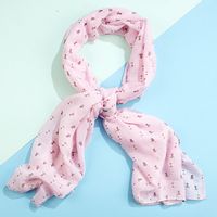 Pale Pink Recycled Bee Print Scarf
