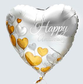 Happy Anniversary Heart Balloon