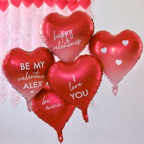 Heart Foiled Balloons Pack