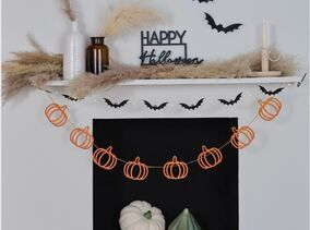 Wooden Pumpkins Bunting