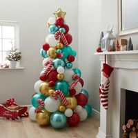 Novelty Candy Cane Balloon Christmas Tree