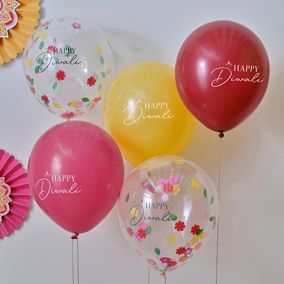Happy Diwali Multicoloured Balloon Pack