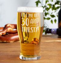 30th Birthday Pint Glass