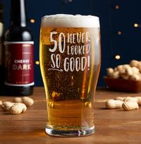 50th Birthday Pint Glass