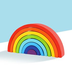 Wooden Rainbow Stacker