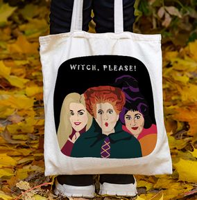 Witch, Please! Halloween Tote Bag