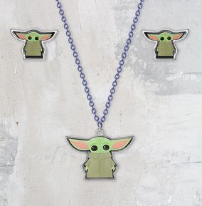 Star Wars The Child Necklace and Earring Set