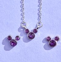 Disney February Birthstone Jewellery Set