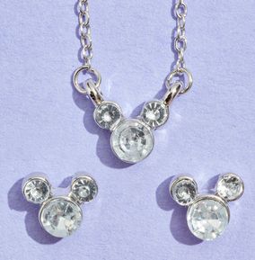 Disney April Birthstone Jewellery Set