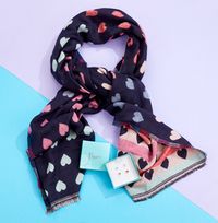 Jacquard Heart Scarf & Earring Set RRP €39.99 NOW €26.99