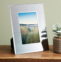 Glitter Mirror Photo Frame - 4 x 6 in