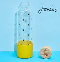Joules Glass Water Bottle - Bee