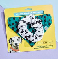 Dog Bandana and Matching Scrunchie Set