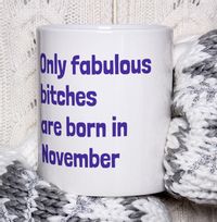 Only Fabulous Bitches Are Born In November Mug