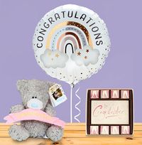 Congratulations Rainbow Balloon Bundle