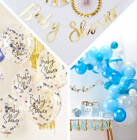 Baby Shower Party Pack - Blue (SAVE £5)