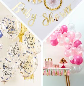 Baby Shower Party Pack - Pink (SAVE £5)
